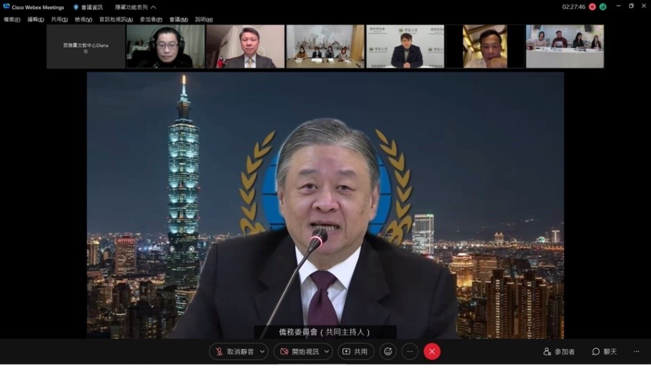 僑務委員會呂元榮副委員長致詞。圖