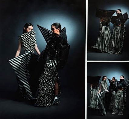 《迷象境界》服裝設計學系學生林秉萱、李宜芳