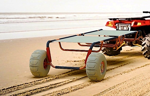 《S-Track, Folding Beach Rescue Stretcher》產品設計類銀獎